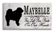 Chow Memorial Stone Personalized You Left Paw Prints On My Heart