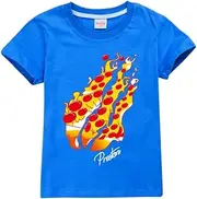 [HERSE] PrestonsStylez Kids Unisex T-Shirt 100% Cotton (10, Blue)