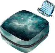 Period Bag,Sanitary Napkin Storage Bag,Universe Galaxy Stars Fantasy,Tampon Holder for Purse