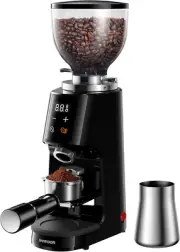 Professional 64Mm Burr Coffee Grinder with 100 Grind Settings and All-Metal Cham