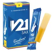 Vandoren Alto Saxophone Reed V21 Hardness: 3 (10 pieces)