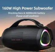 S98 160W Portable Bluetooth Speaker High Volume Waterproof 36000mAh Wireless TWS