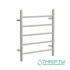 Linsol Avid 5 Bar Heated Towel Rail Brushed Nickel