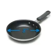 New 8 Winco AFP-8XC-H Gladiator Excalibur Non Stick Aluminum Fry Pan w Sleeve
