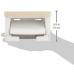 日本 TOTO YH501FMR 木紋衛生紙架 單捲筒 MW 深木色/EL 淺木色 TOTO 棚付紙巻器(木質棚)-現貨