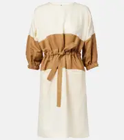 [Max Mara] Max Mara Vasto linen and silk sweater dress UK 6 white