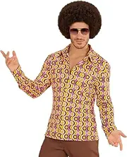70s Retro Shirt with and Without Pattern Disco Men's Costume seventties bunk