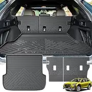 KUST Trunk Cargo Liner for 2020-2025 Subaru Outback, Back Seat Protector with Trunk Mat for Outback Accessories TPE Rubber Rear Cargo Mat High Edge