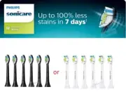 6 Pack Philips Sonicare DiamondClean Electric Toothbrush Replacement Heads