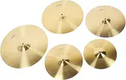 Drum Cymbals Set Brass with Pads and Storage Bag Practice Classic Drums 12in 14in 16in 18in 20in