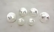 6 Piece Hansen Western Conchos Silver plate Diamond Horse Saddle Set Wood Screw