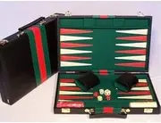 Backgammon Black Vinyl Case, 18 inch