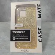 L4. Case-Mate Twinkle Stardust Case For Google Pixel 4 Gold - See Description