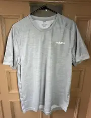 Adidas Climalite Athletic T-Shirt Grey T Shirts Men’s SZ L