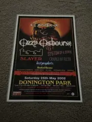 OZZFEST 2002 Official Poster A4 Laminated Reproduction (Glossy Card Stock) Ozzy