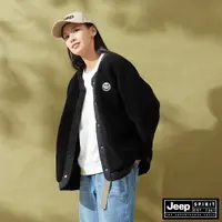 在飛比找蝦皮商城優惠-JEEP 女裝 百搭實穿雙面輕暖鋪棉長袖外套-黑色