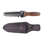 Professional Hori Hori Gardening Knife Full-Tang 8CR Soil Knife Multifunction...