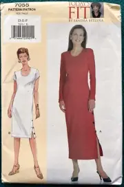 90s Vogue Pattern 7055 Misses Dress Size 16 18 20 Uncut FF