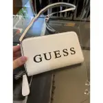 LIMIT 精品✔️GUESS 經典字母LOGO設計 白色 長夾 側背包