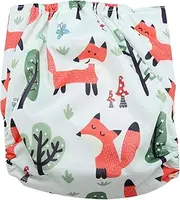 OKJHFD Reusable Infant Swim Diaper, Washable Pocket Cloth Hook Loop Operating System Size Controllable Fits Gifts and Swimming Lessons(BL002)