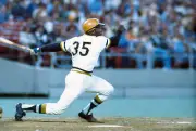 Manny Sanguillen Of The Pittsburgh Pirates Bats 7 Old Photo