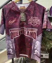 STATE OF ORIGIN - MAROONS BORDER SECURITY JERSEY AP60B QLD - SIZE S
