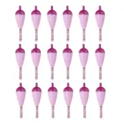 20pcs Fishing Float Bobbers Hard ABS Oval Stick Spring Slip Bobber, Purple