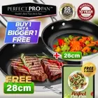 Premium Non-Stick Pan 26cm + 28cm – Buy One, Get a Bigger One FREE! Limited