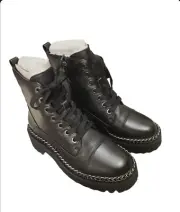 Vince Camuto Mindinta combat Chain boots Size 6 Brand New