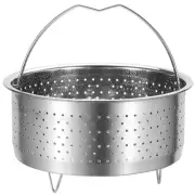 Stainless Steel Rice Steamer Pots Basket Portable Air Fryer