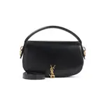[Saint Laurent] Saint Laurent-Black Voltaire Leather Shoulder Bag-Donna OS OS