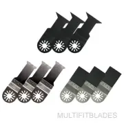 9pc Oscillating Multi Tool Bi-Metal Blade Kit-fits older Fein Multimaster models