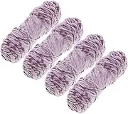4pcs Hand Knitted Chenille Yarn Soft Knitting Thread for Scarves Hats and Accessories Stylish Lightweight Wool Material Light for Winter Projects