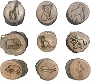 Animal Paw Print Stamp, Animal Footprint Stamp, Craft Stamp - Animal Stamp for Crafts, Animal Paw Stamp Made of Wood, Art Stamp, Creative Footprint Stamp