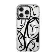 iPhone 16 Pro Clear Case MagSafe Compatible Liney Ladies