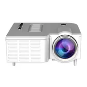 Mini Portable Projector Home Family LED Children Small Mobile Phone Projector Support 1080P-White