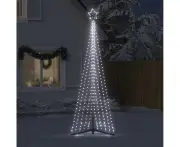 Christmas Tree Light Cold White 302cm 495 LEDs 8 Effects Indoor Outdoor