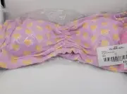 Stoney Clover Lane X Target Womens 2X Bikini Top Purple Hearts Swimwear 20W-22W