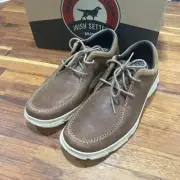 Red Wing By Irish Setter Shoes Mens 9 D Traveler Oxford Brown Leather Low 3804
