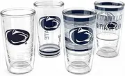 Tervis Penn State Nittany Lions - Assorted Made in USA Double Walled Insulated Tumbler Travel Cup Keeps Drinks Cold & Hot, 16oz 4pk, Classic