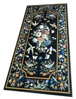 6'x3' black marble table top bird coffee dining inlay malachite lapis decor k34