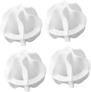 Ipetboom 4pcs Laundry Balls Winding Washer Balls for Clothes Cleaning Washing Machines Softens Fabrics Reduces Intertwining Flexible Material for Easy Use