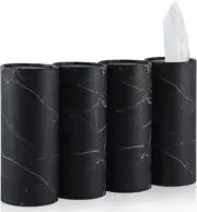 SINGARO Car Tissue Holder, 4 Pack Cup Holder Facial Tissues with Black