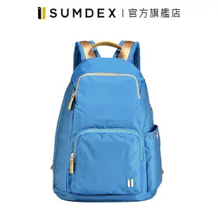 Sumdex｜輕簡防盜後開後背包 NOA-764PL 藍色 官方旗艦店