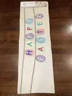 Hip & Hop Table Runner - Springtime, Easter, "Happy Easter" 14"x48" NEW