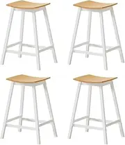 [Artiss] 4X Bar Stools Kitchen Dining Chairs Counter Stool Wooden Oak
