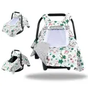 Car Seat Cover for Babies, Cotton Opening Minky Carseat Canopy for Newborn, M...
