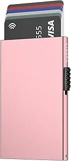 [VULKIT] Minimalist Credit Card Holder Pop Up Cards RFID Protection Slim Metal Wallet