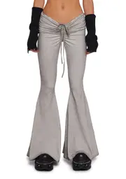 [DARKER WAVS] Fader V-Cut Washed Bell Bottoms - Ecru