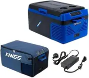 Kings Escape 20 Fridge/Freezer + Escape 20 Cover + AC To 12V Fridge Adaptor